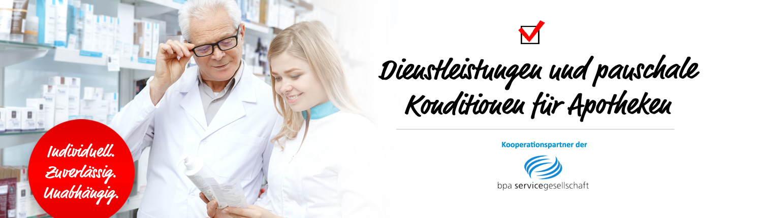 mercant AG – Dienstleistungen und pauschale Konditionen für Apotheken